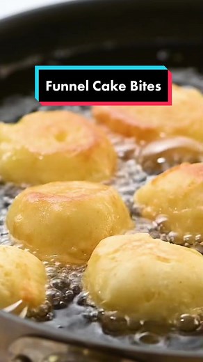 Homemade Funnel Cake Bites Recipe