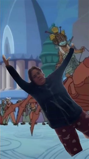 Sara’s Acrobatic handstand in Disney Team Atlantis effect tutorial #disney2026 #acrobatics