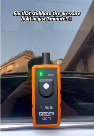 Tire pressure light always on? GM owners, this is for you! This TPMS reset tool is designed specifically for GM vehicles—calibrate your sensors with just one press. No computer needed, no trip to the mechanic. Just follow the light or beep prompts, and finish all four tires in minutes. Let your car “speak for itself” and say goodbye to false alarms! #TPMSResetTool #GMRepair #TireSensorCalibration #GMTool #TPMSLightFix