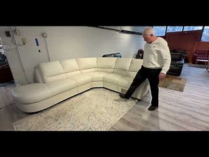 Natuzzi B693 - Donato - Power Sectional with Bump Chaise