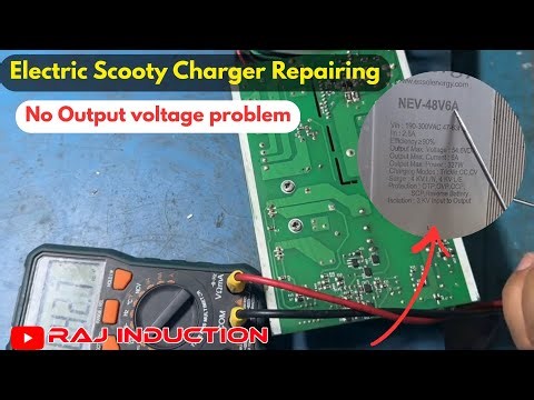 Electric Scooty Charger No Output voltage Problem Repairing | Raj Induction