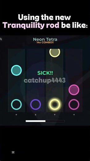 Using the new tranquility rod be like: #fiisch #roblox #robloxfisch #shorts #osu