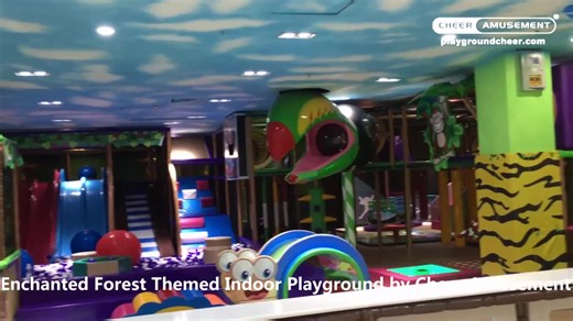 For Cheer Amusement Indoor Commercial Use Modular Play Equipment Metal Construction Bright Color Model CH-AP110106