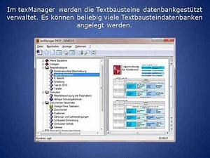 Textbausteinverwaltung und Vorlagenmanagement texManager