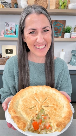 Make the BEST chicken pot pie with a from-scratch gravy and a flaky crust. Great for a comfort food dinner or freezing for make-ahead. https://thestayathomechef.com/chicken-pot-pie/ | The Stay At Home Chef