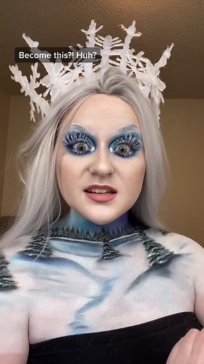 Snow Queen Makeup Transformation Tutorial