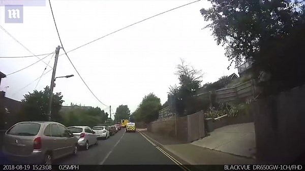 Police provide blue light escort for ambulance during emergency