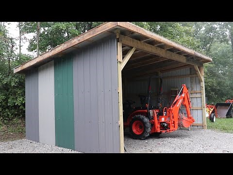 tractor shed for cheap build cost part 4
