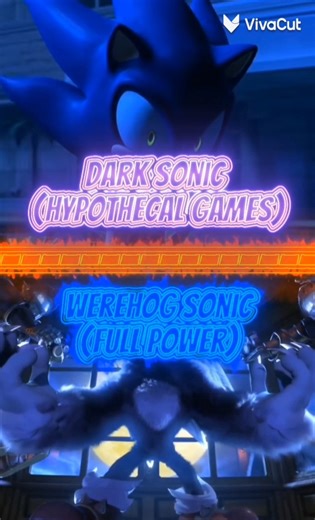 Dark Sonic vs Werehog