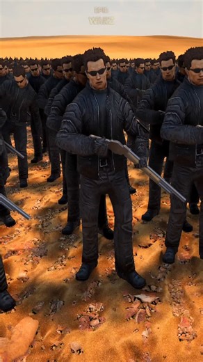 Epic Warz on Instagram: "10,000 "Schwarzy" Terminator VS 1,000,000 Aliens ! 😱 Who will win ? 🤔"