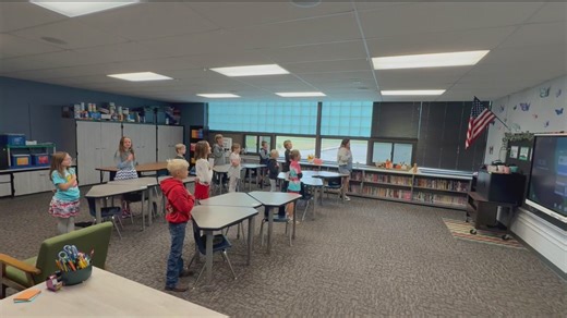 Daily Pledge of Allegiance: Ms. Nephem's 4th grade class