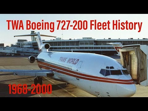 TWA Boeing 727-200 Fleet History