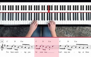 【钢琴教程】Billie Eilish碧梨 Ocean Eyes Piano Tutorial弹唱教学