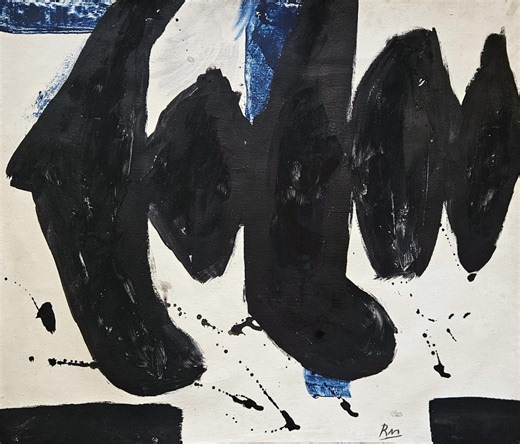 Robert Motherwell Signed Vintage Painting Abstract Expressionist American Art - Etsy