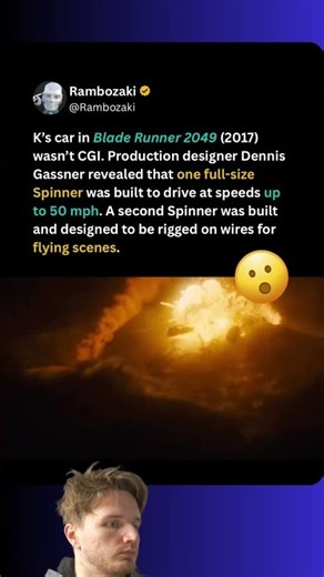 The car in Blade Runner 2049 wasn’t CGI