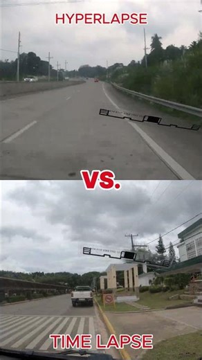 "HYPERLAPSE vs. TIMELAPSE " The difference of Timelapse and Hyperlapse in video..#shorts