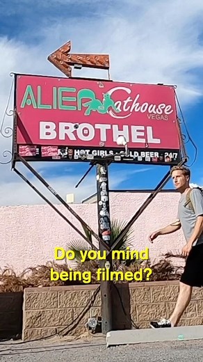 Matt Cullen on Instagram: "About 90 miles outside of Las Vegas, and right behind Area 51, sits the Alien Cathouse Brothel. I got invited to come out there for the night to see what life was like for the working ladies there and to explore the queer culture. Link is in my bio if you’re interested ❤️"