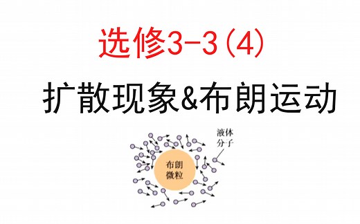 【选修3-3】【分子动理论】4.布朗运动&扩散现象