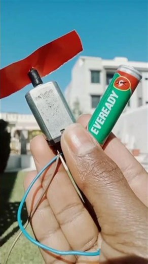 DC motor experiment... #experiment #shortsfeed #trending