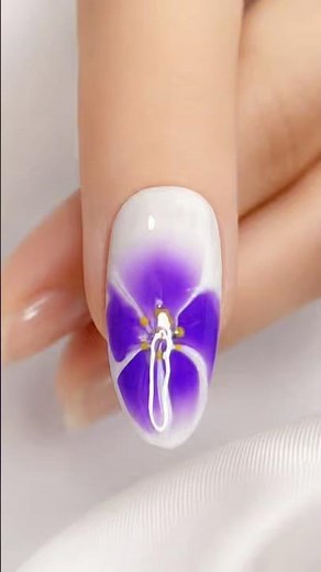 Easy Purple Flower Nail Art 🌸 | Elegant Gel-X Nail Design Tutorial | Dream Nails Academy #nails