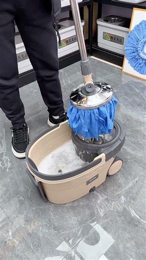 Spin Mop Bucket Deluxe 360 Spinning Floor Cleaning System with 6 Microfiber #floor #mop #cleaning 24