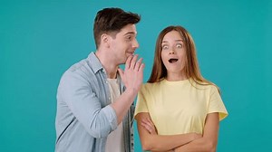 Young Man Whispers Shocking News Into Stock Footage Video (100% Royalty-free) 1106158089 | Shutterstock