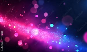 Exploring vibrant cosmic patterns illuminated with colorful light effects in an abstract setting at night Stock Video