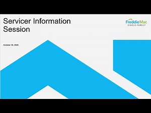Webinar Playback: Servicer Information Session (October 30, 2025)
