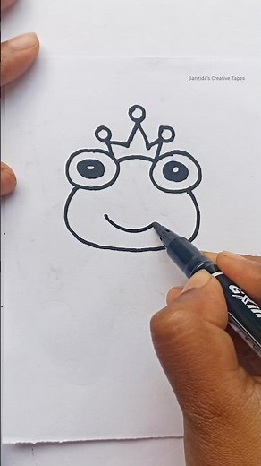 Easy Frog Drawing for Kids #easydrawing #pencilart #shortvideo