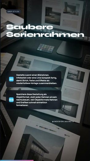 Objektformate für saubere Serienrahmen in InDesign