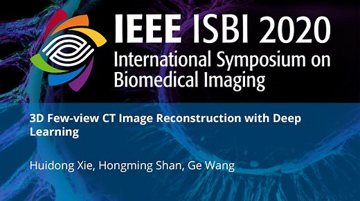 3D Few-view CT Image Reconstruction with Deep Learning