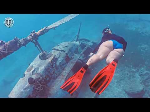 Ocean Whisper 💙 Women Underwater Swimming 💙 Underwater Adventures