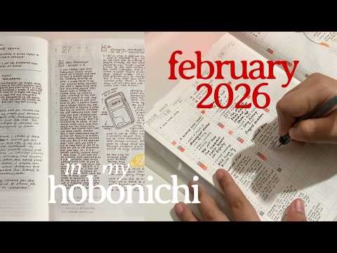 february in my hobonichi | monthly recap and flip through