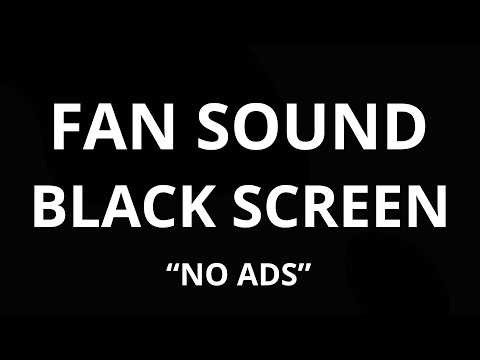 BEST Fan Noise with Black Screen for Sleeping 😴 Deep Sleep White Noise | 10 Hours No Ads