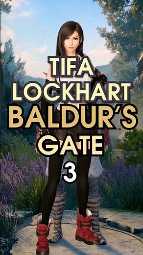 how to build TIFA LOCKHART in Baldur's Gate 3 in 1min - Monk Build #baldursgate3 #finalfantasy7