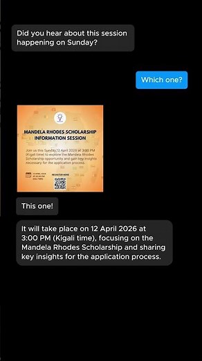 Mandela Rhodes scholarship information session