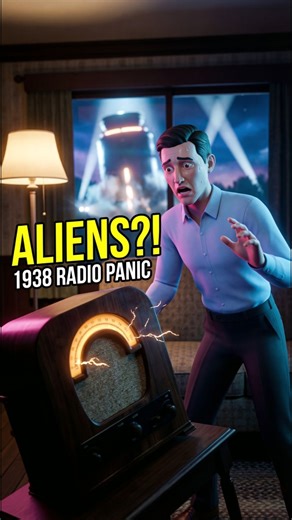Radio Broadcast Sparked “Alien Invasion” Panic 😨 (1938) #shorts