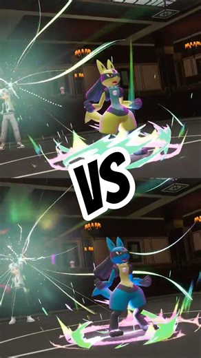 🐺✨ Shiny Lucario VS Lucario 💙 | Pokémon Legends Z-A ⚔️ Mega Evolution Comparison 🔥