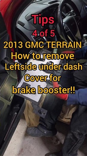 How to remove under dashboard steering column cover | 2013 GMC TERRAIN