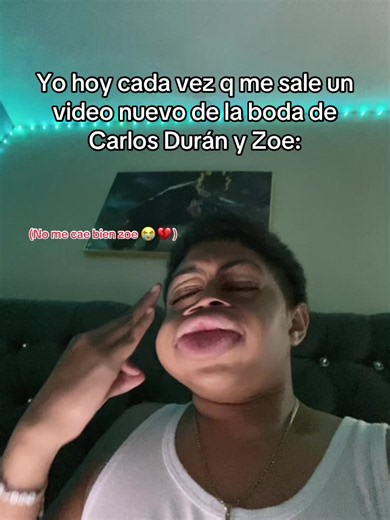 La Boda de Carlos Durán y Zoe: El Meme de 'No me cae bien Zoe'