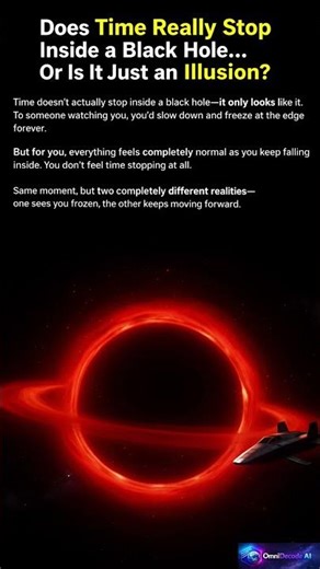 Do Black Holes Really Stop Time… Or Just Trick Your Eyes? #universe #astronomy #space