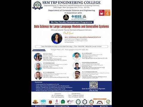 Six-Day FDP on Data Science for Large Language Models and Generative Systems- Day 5