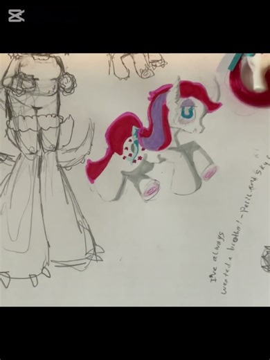 Drawing moondancer Mlp g1!! #mlpg1