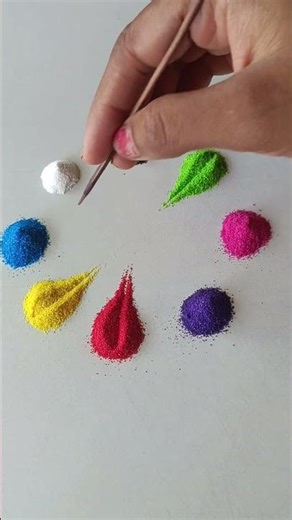simple Rangoli, satisfying rangoli, Easy rangsatisfying #asmroli, Tricks and tips,ASMR#rangoli