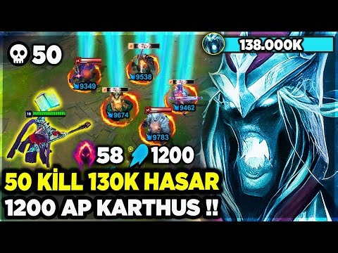 ALEV RUHLU KARTHUS ULTİSİ 🔥 1200 AP 50 KİLL ALDIM !!