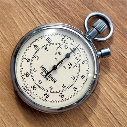 Mechanical Stopwatch Marathon (agat) Vintage Analog Stopwatch With Two Buttons Made in USSR - Etsy