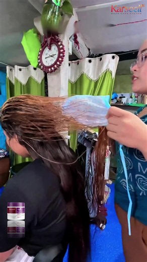 #purplehairmask #highlight #karseell #Hairstyle #whitehair #hairtutorials #demonstrate #hairtransformation #fypシ゚viral #Greyhair #hairtutorial #wow #haircut #hairstyles