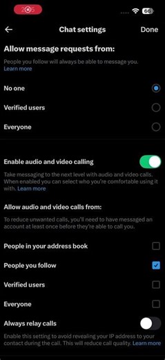 How to turn on always relay calls on X