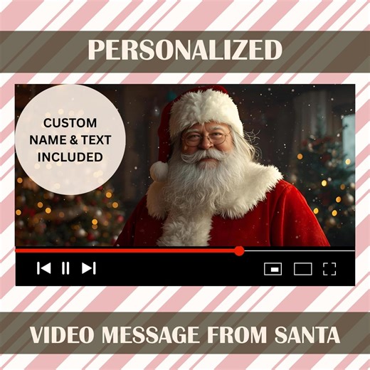 Personalized Santa Video Message | Unique Holiday Surprise | Custom HD 4K Christmas Gift for Kids - Etsy Australia