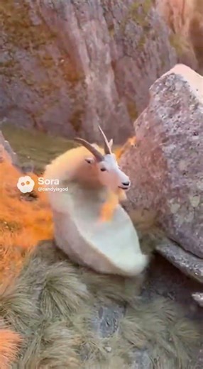 Sheep's stunt #cliff #jumping #danger